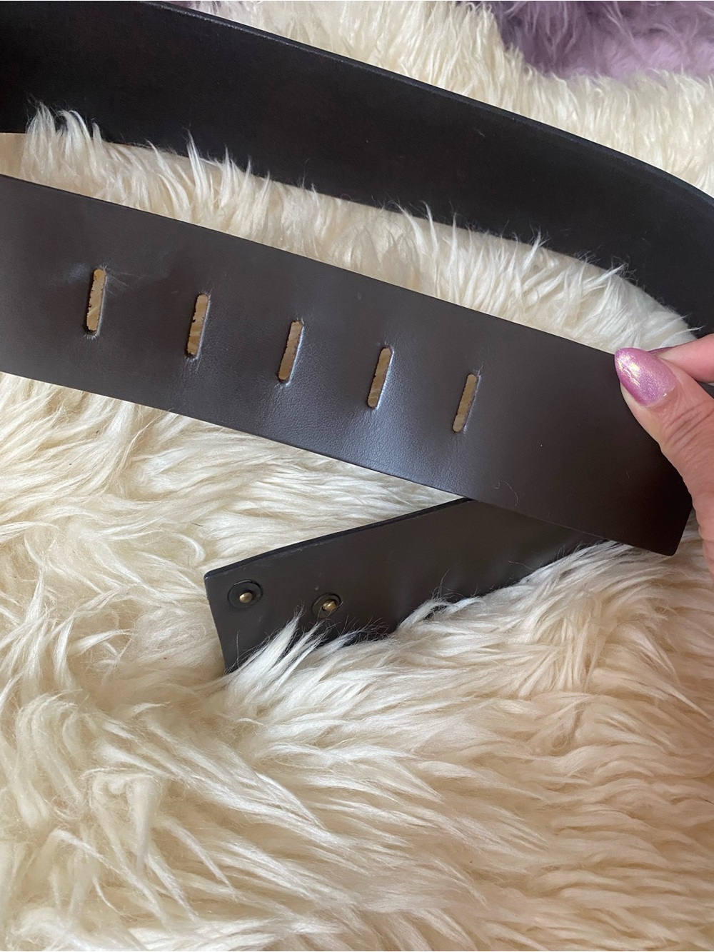Donna Karen brown leather belt - Picture 7 of 7